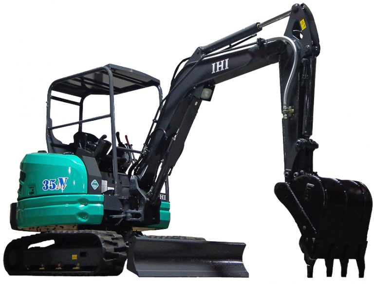 8,000 lb IHI Mini Excavator, 10′ Digging Depth ERS